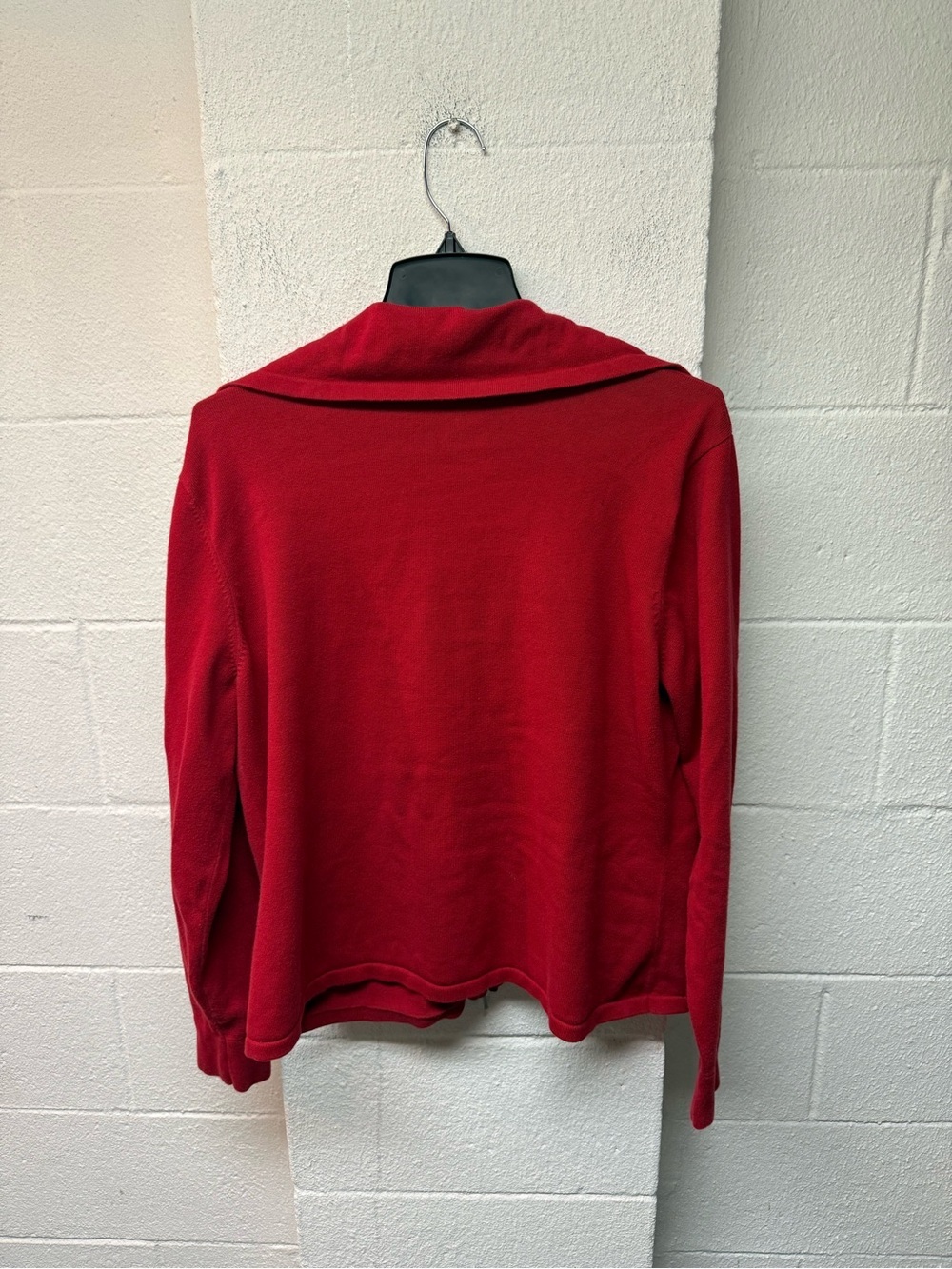 Talbots Red Zip-Up Teddy Jacket - Picture 5 of 5